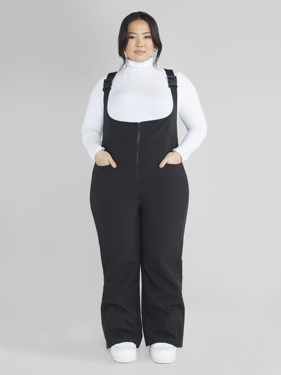 Plus Size Frannie Ski Snow Suspender Pants | Fashion to Figure | Fashion To Figure