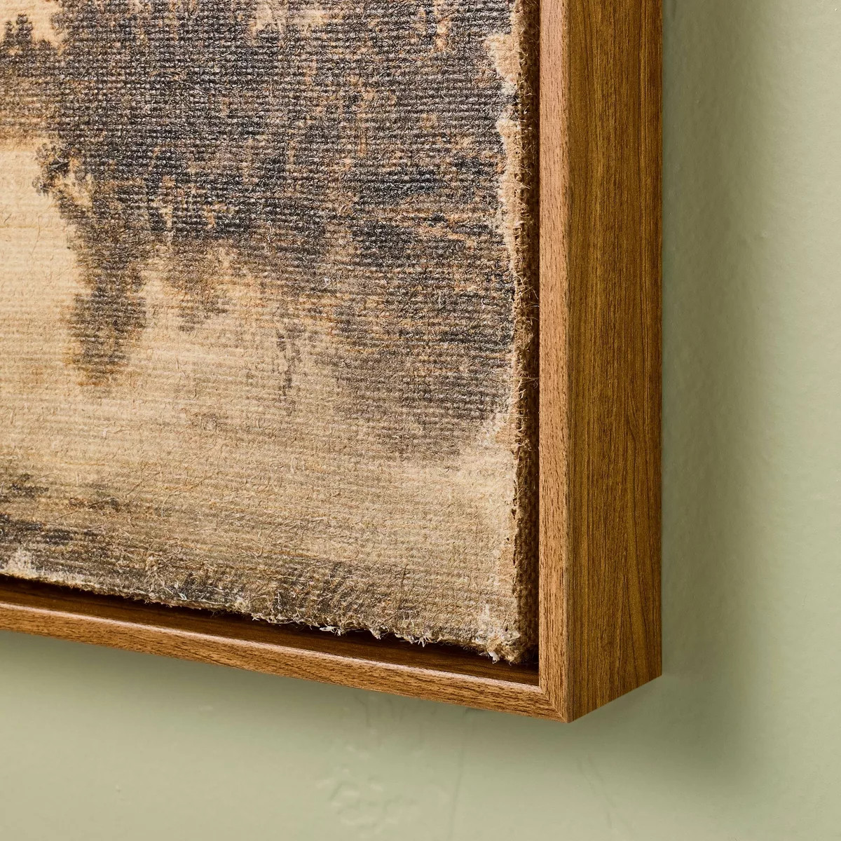 12"x16" Horizontal Landscape Lake Burlap Framed Wall Art - Hearth & Hand™ with Magnolia | Target