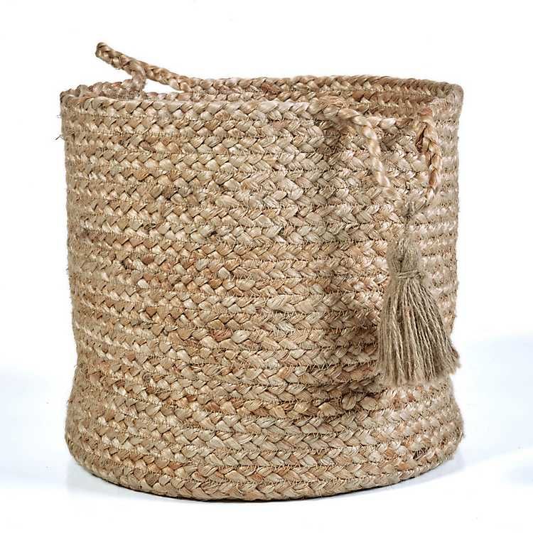 Large Montego Natural Jute Storage Basket | Kirkland's Home