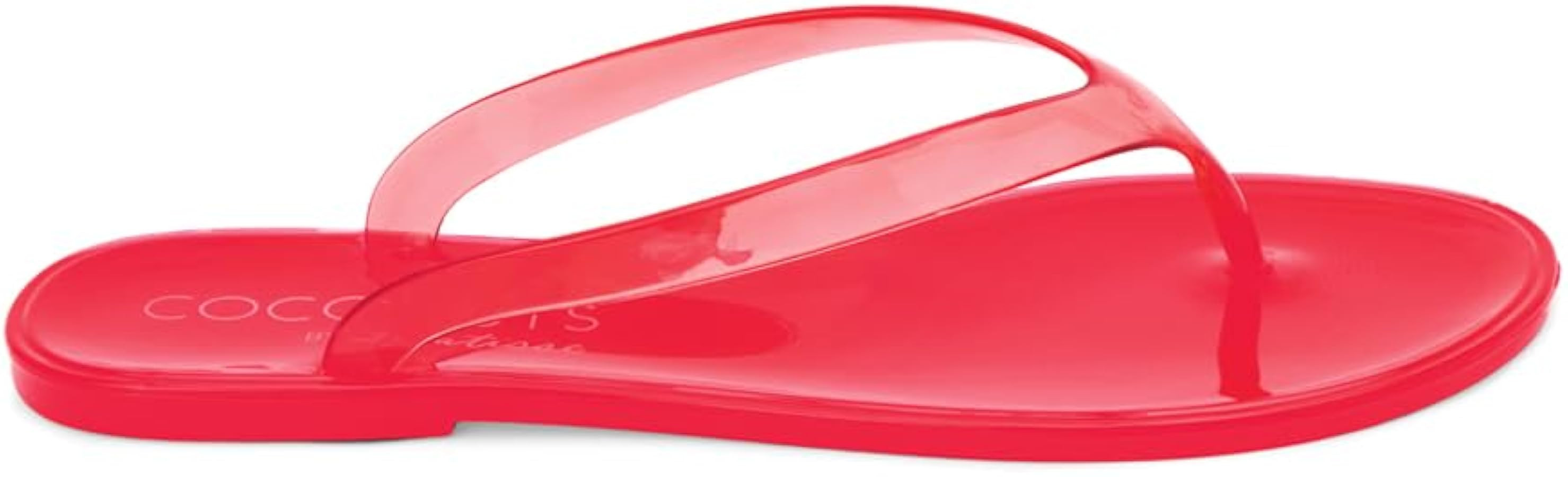 Coconuts by Matisse Womens Olsen Jelly Flip Flop Flip Flops Casual Sandals Casual - Black, Clear | Amazon (US)
