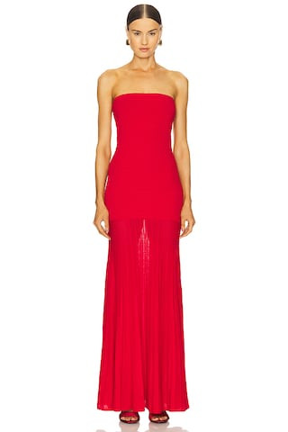 Line & Dot Arlo Tube Dress in Cherry Red from Revolve.com | Revolve Clothing (Global)