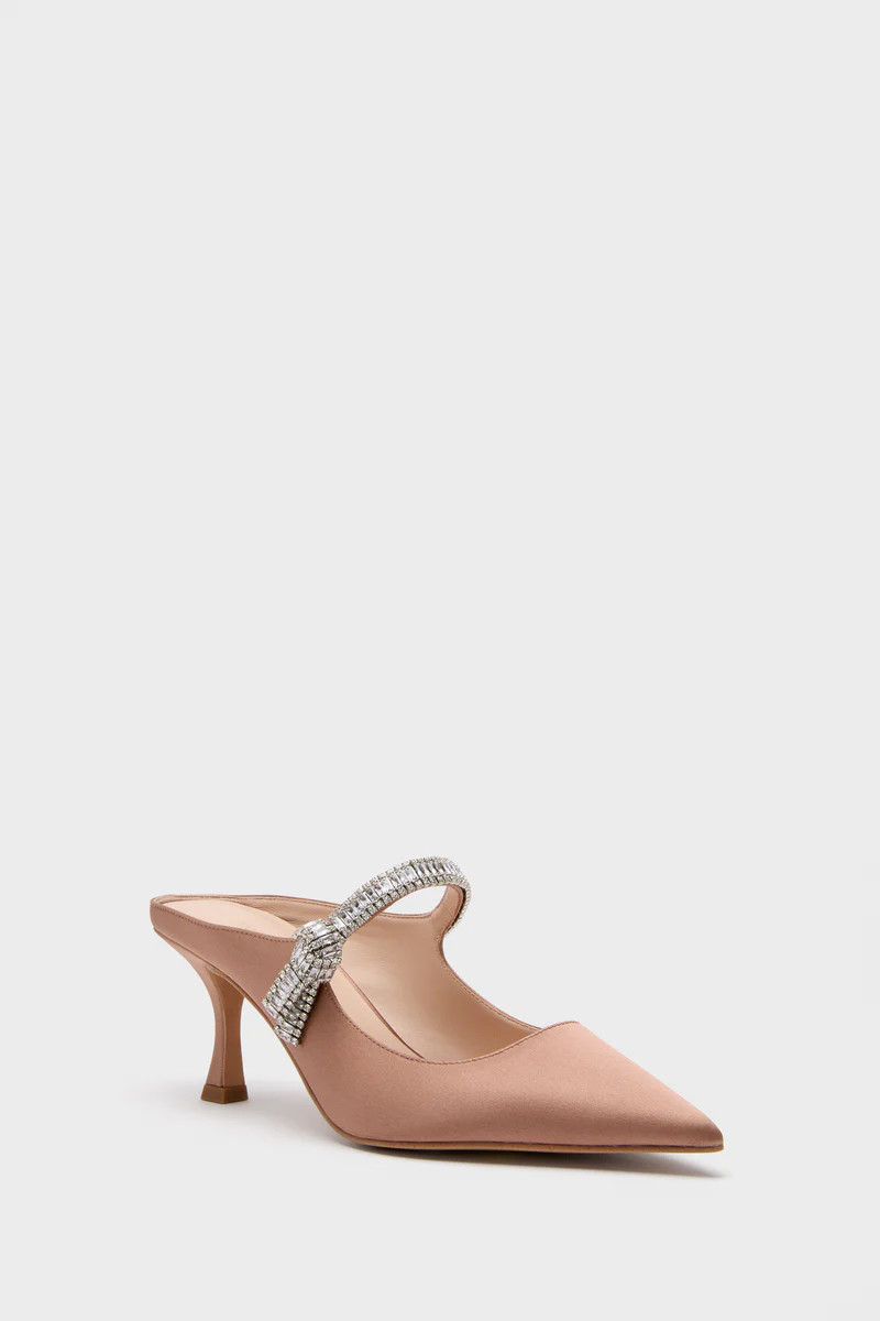 Mocha Satin Mae Heels | Tuckernuck (US)