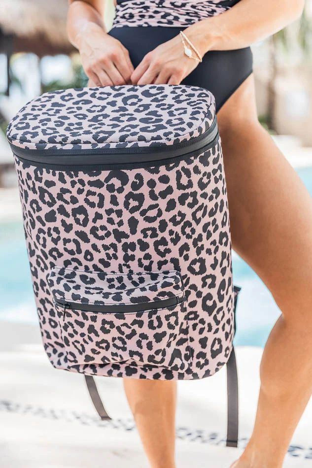 Inviting Grace Leopard Cooler Backpack FINAL SALE | Pink Lily