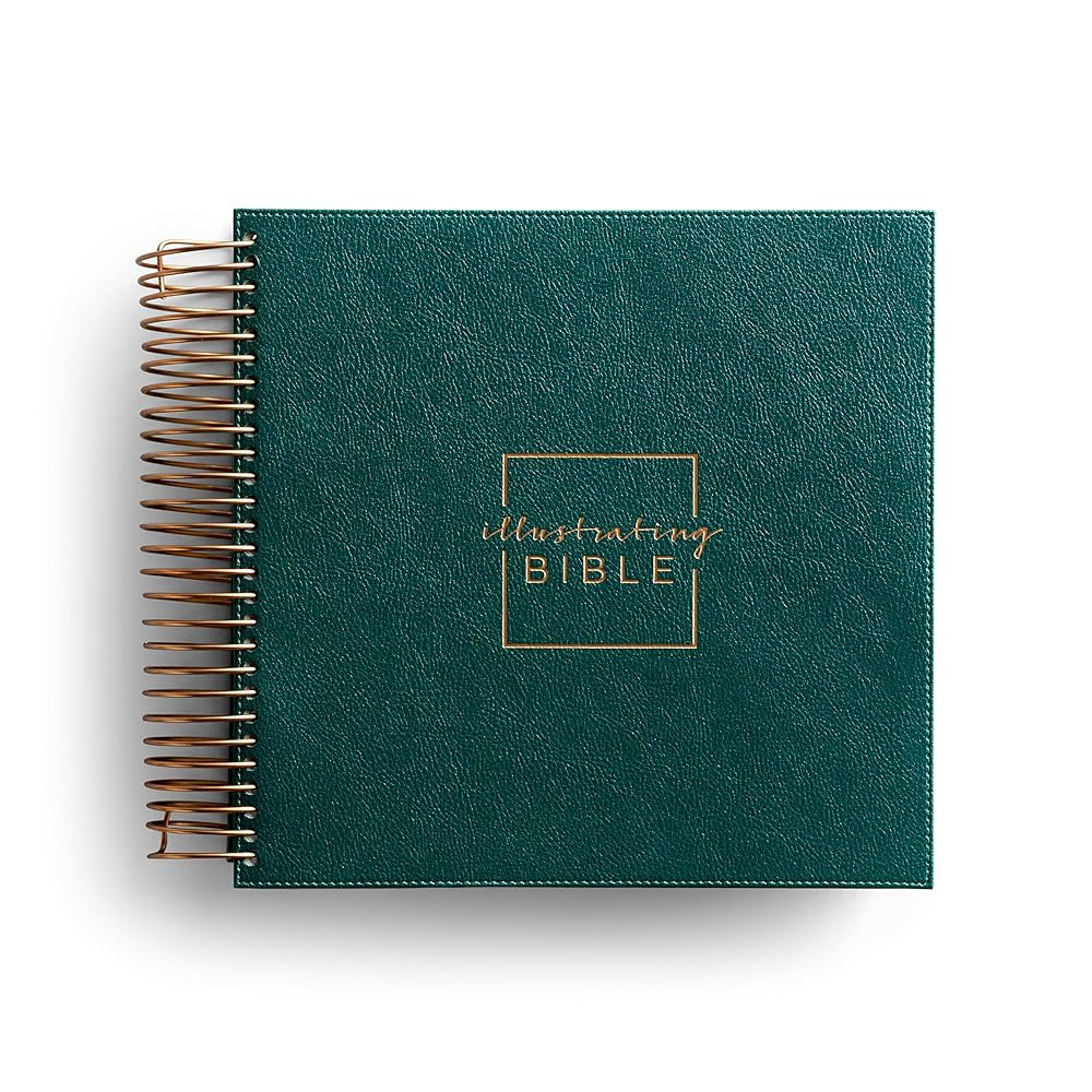 Illustrating Bible CSB - Spiral Bound Bible Journal, Green (8 Point Font) | Amazon (US)