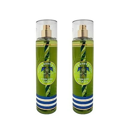Bath Body Works Fragrance Mist 2-Pack 8oz Each (Poolside Cabana) | Walmart (US)