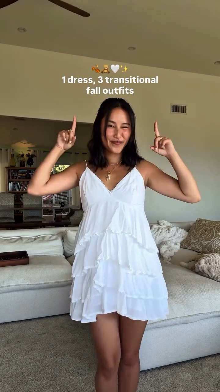 when in doubt, layer a jacket/sweater with a dress and throw on some boots🤭

#transitionalstyle #fallstyles #outﬁtideas #cozystyle #pinterestoutfit #softgirlstyle #easyoutfits