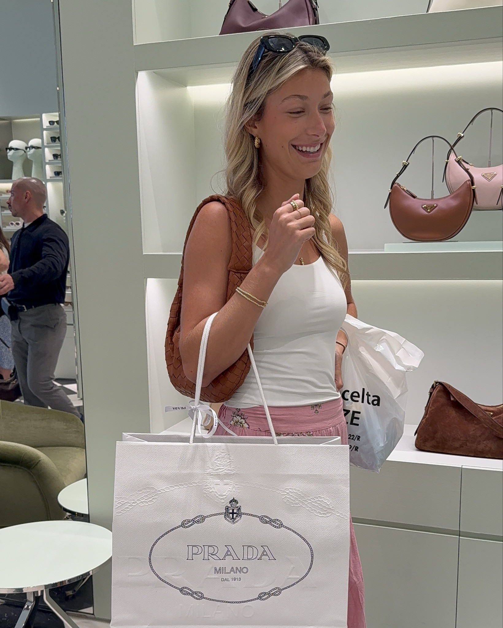 My first designer in Italy 🥹😍 #prada 


#LTKItBag #LTKStyleTip #LTKTravel