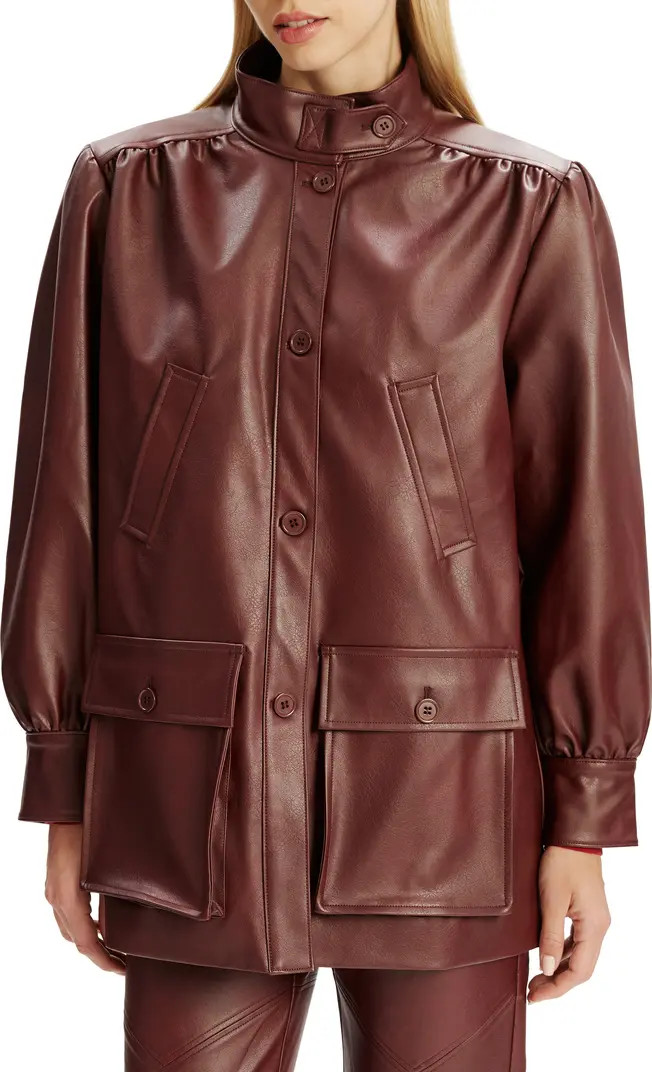 Clements Boxy Faux Leather Jacket | Nordstrom