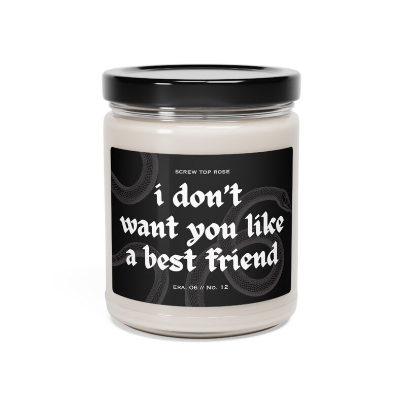 I Don't Want You Like A Best Friend, Rep Candle, Reputation, Snake Rep Gift, Dress Lyrics, Gift f... | Etsy (US)