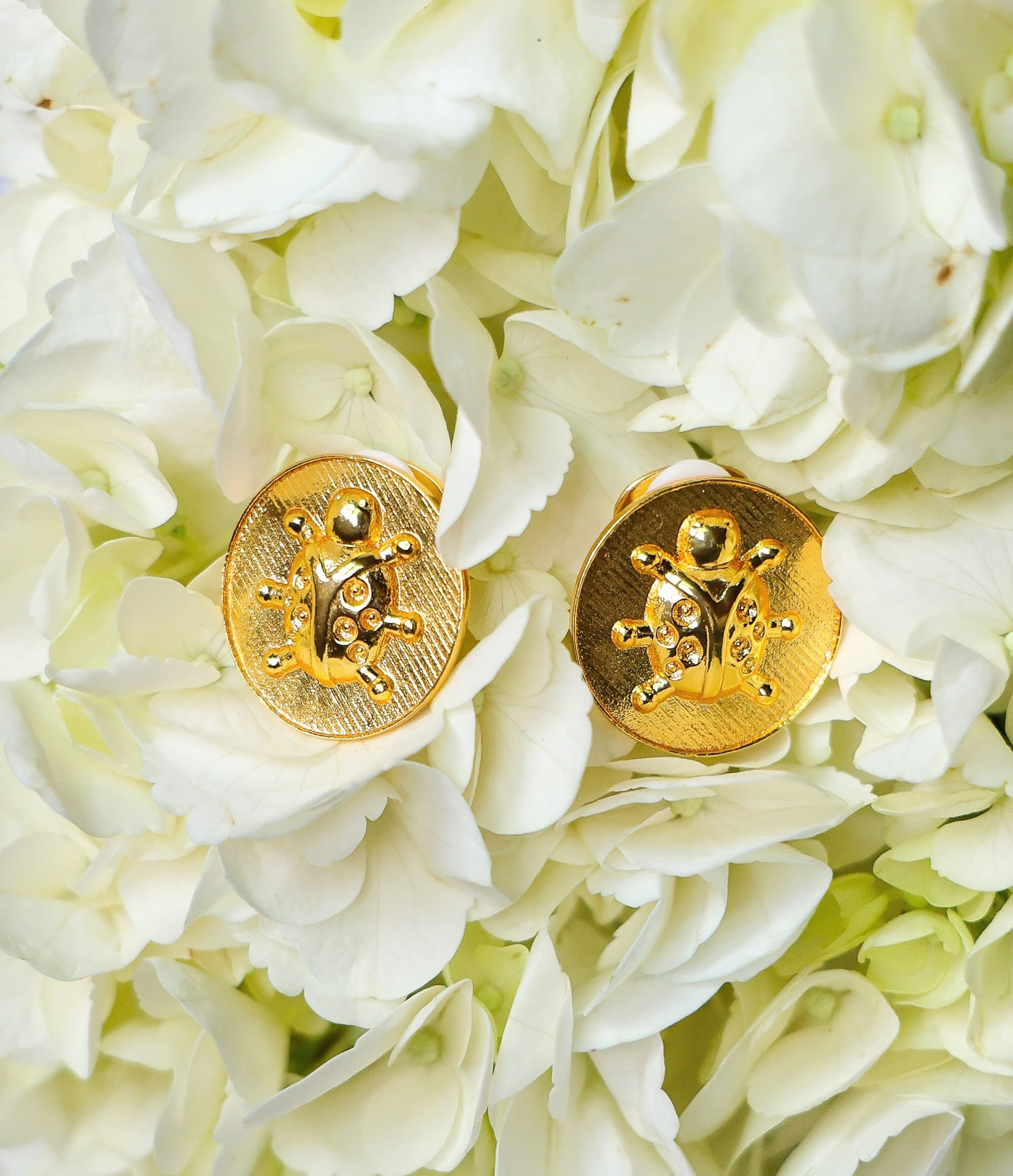 Bug Coin Stud - Gold Earring - Belle of  the Ball | Lisi Lerch Inc