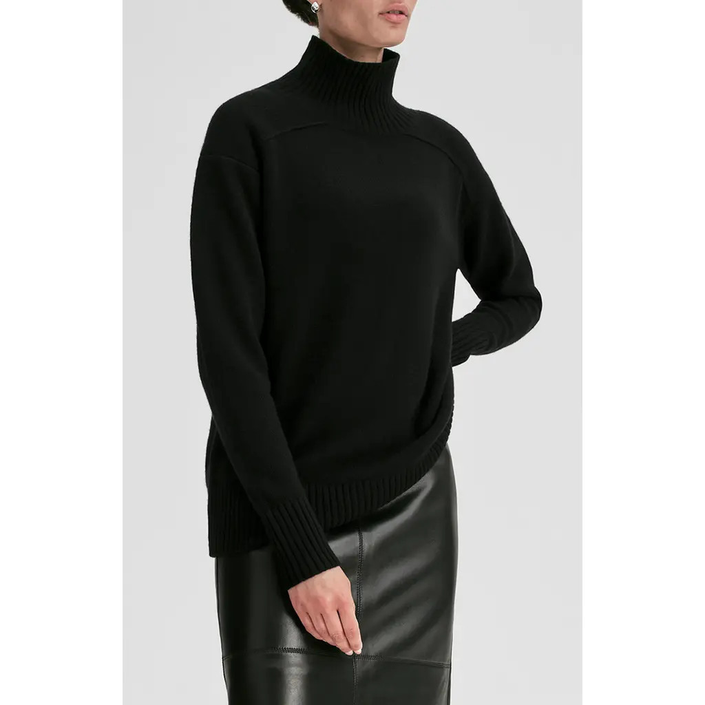 A.L.C. Archie Turtleneck Cashmere Sweater in Black at Nordstrom, Size X-Small | Nordstrom