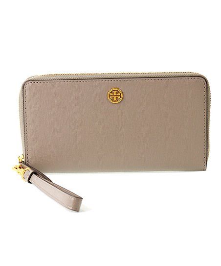 Tory Burch Gray Heron Robinson Continental Wallet | Zulily