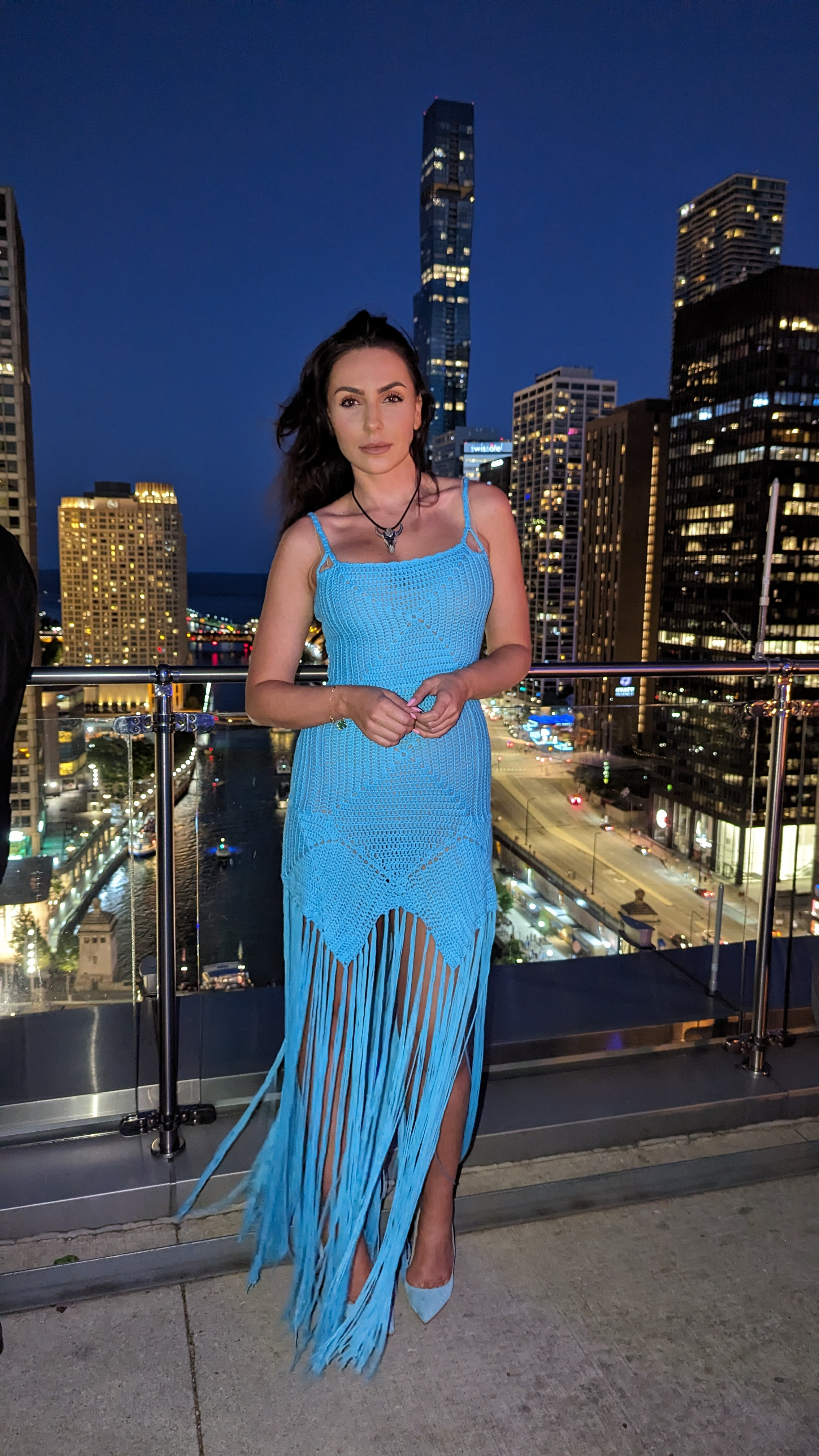 Fringe and the city lights This crochet maxi dress is perfect for a summer night out! #CrochetDress #RooftopStyle #SummerNights 

 #LTKdayinmylife #LTKootd #LTKSaleAlert