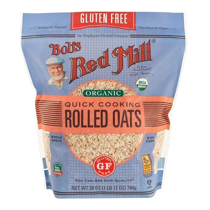 Bob's Red Mill Gluten Free Organic Quick Cooking Oats, 28-ounce | Amazon (US)