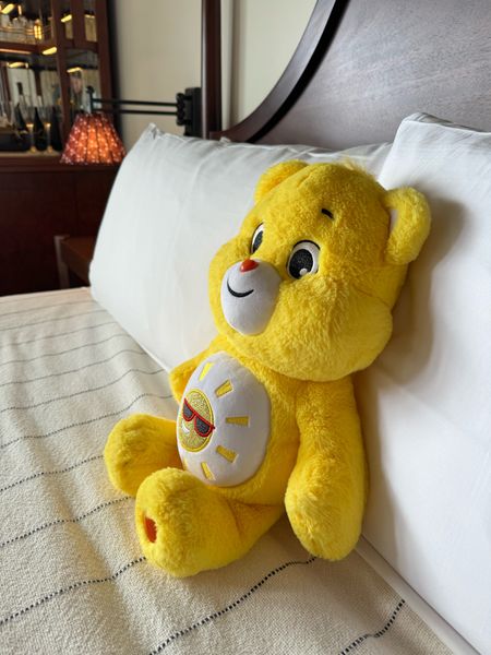 My daughter gave me her stuffy to take on our anniversary trip 🥹☀️

Care Bears | funshine bear | stuffed animals | toys

#LTKKids #LTKFindsUnder50 #LTKFamily