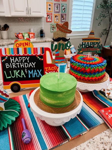 Cake toppers are from Amazon! 

The taco truck sign is from party city but can’t link it so linked one from Amazon! 

#LTKkids #LTKparties