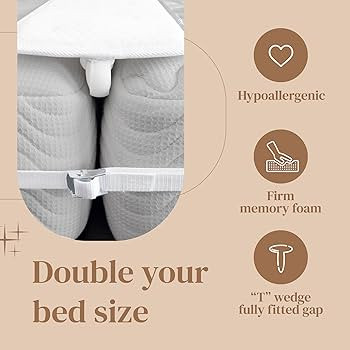 FeelAtHome Twin to King Bed Converter kit (8" Class) - Bed Bridge - Split King Gap Filler for Adj... | Amazon (US)