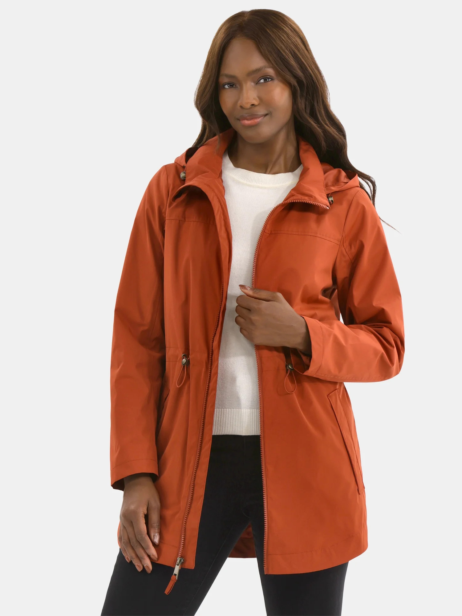 Time and Tru Women's Lightweight Anorak Jacket with Hood, Sizes XS-2X | Walmart (US)