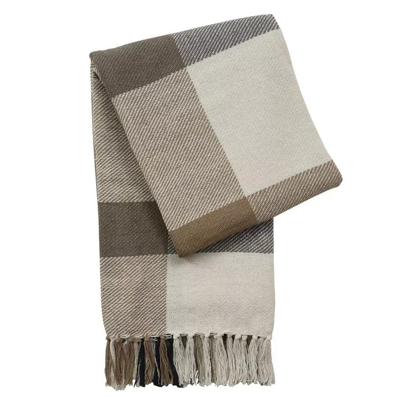Split P Urban Plaid Throw - 60''L - Gray | Target