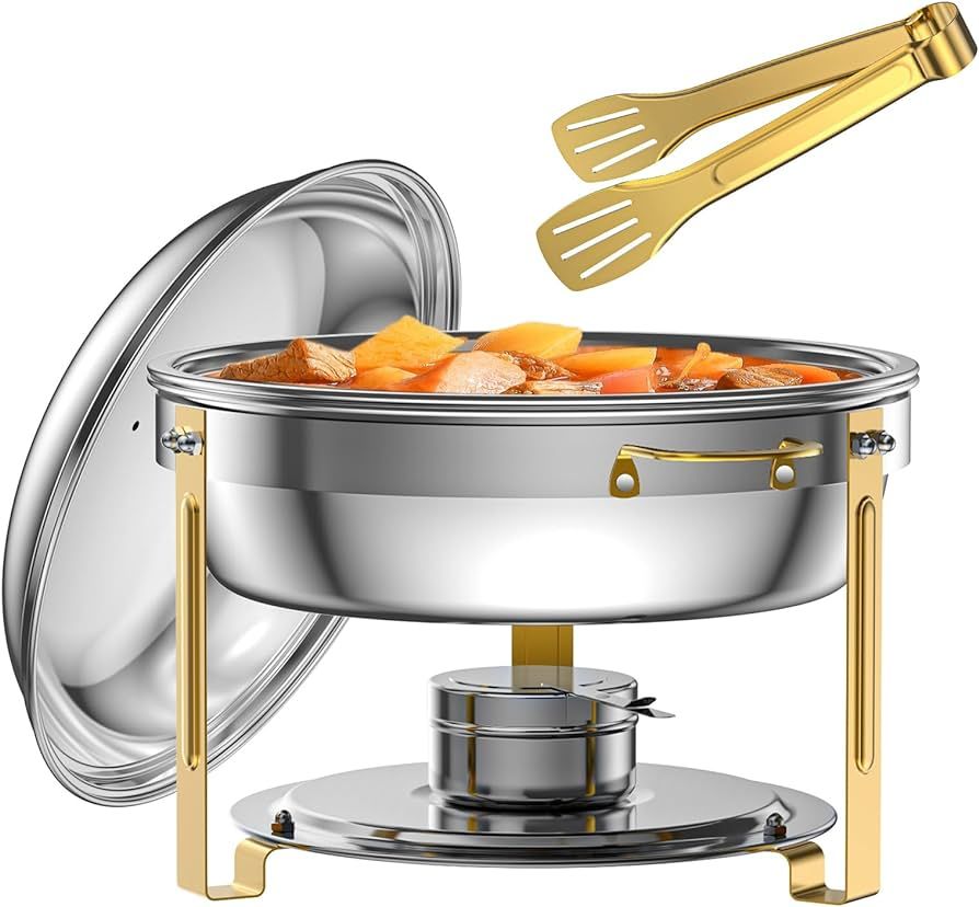 Amhier 5 Qt Chafing Dishes for Buffet with Stainless Steel Lid, Chafing Dish Buffet Set with Food... | Amazon (US)