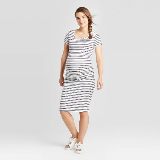 Short Sleeve T-Shirt Maternity Dress - Isabel Maternity by ...