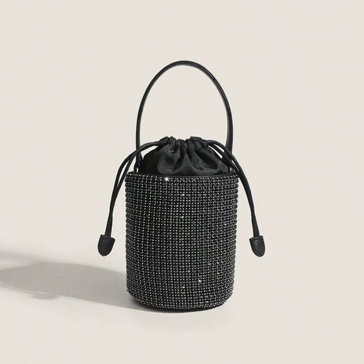 Rhinestone Purse Silver Evening Bag Sparkly Purse Silver Bags For Women | SHEIN