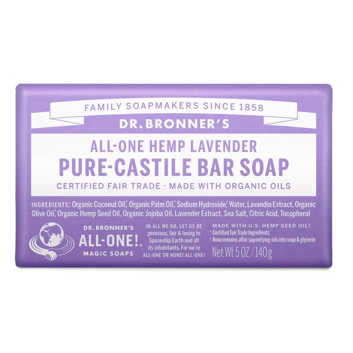 Dr. Bronner's Bar Soap - Lavender - 5oz | Target