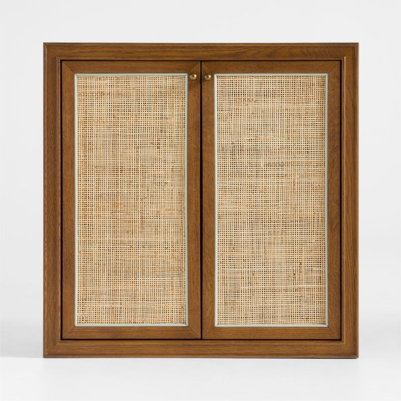 Hawes Modular Oak Wood Kids Bookcase with Door by Jake Arnold | Crate & Kids | Crate & Barrel