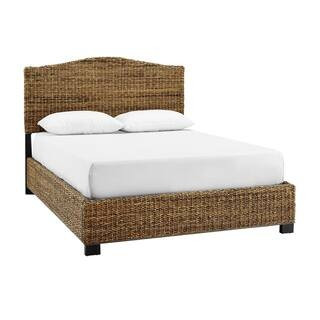 CROSLEY FURNITURE Serena Banana Leaf Queen Bed KF727001BN - The Home Depot | The Home Depot