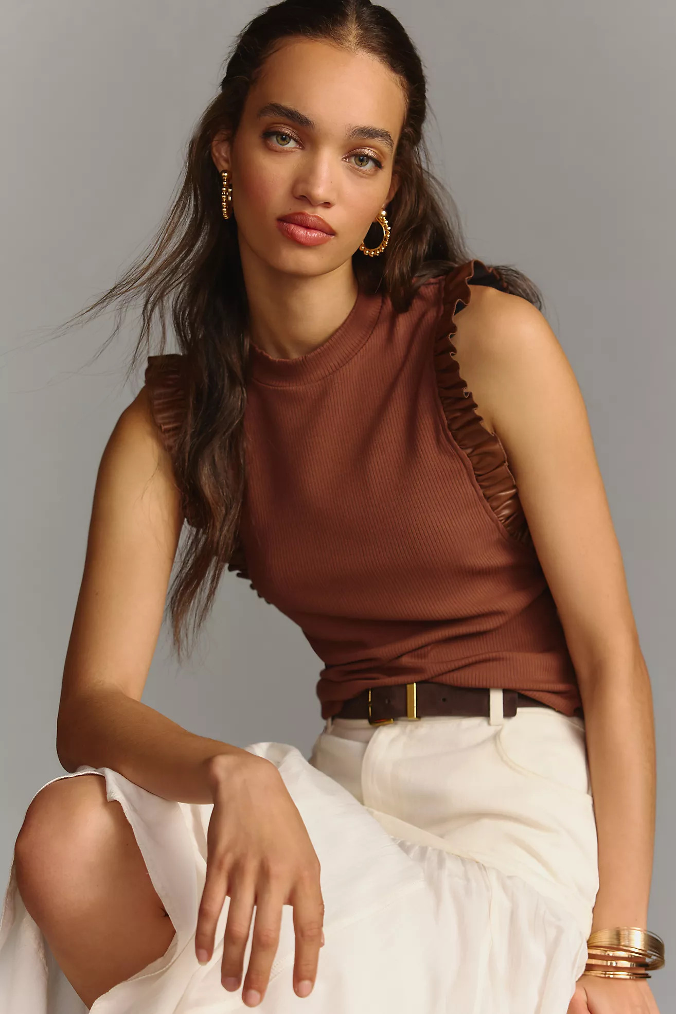 Sunday in Brooklyn Ruffled Tank | Anthropologie (US)