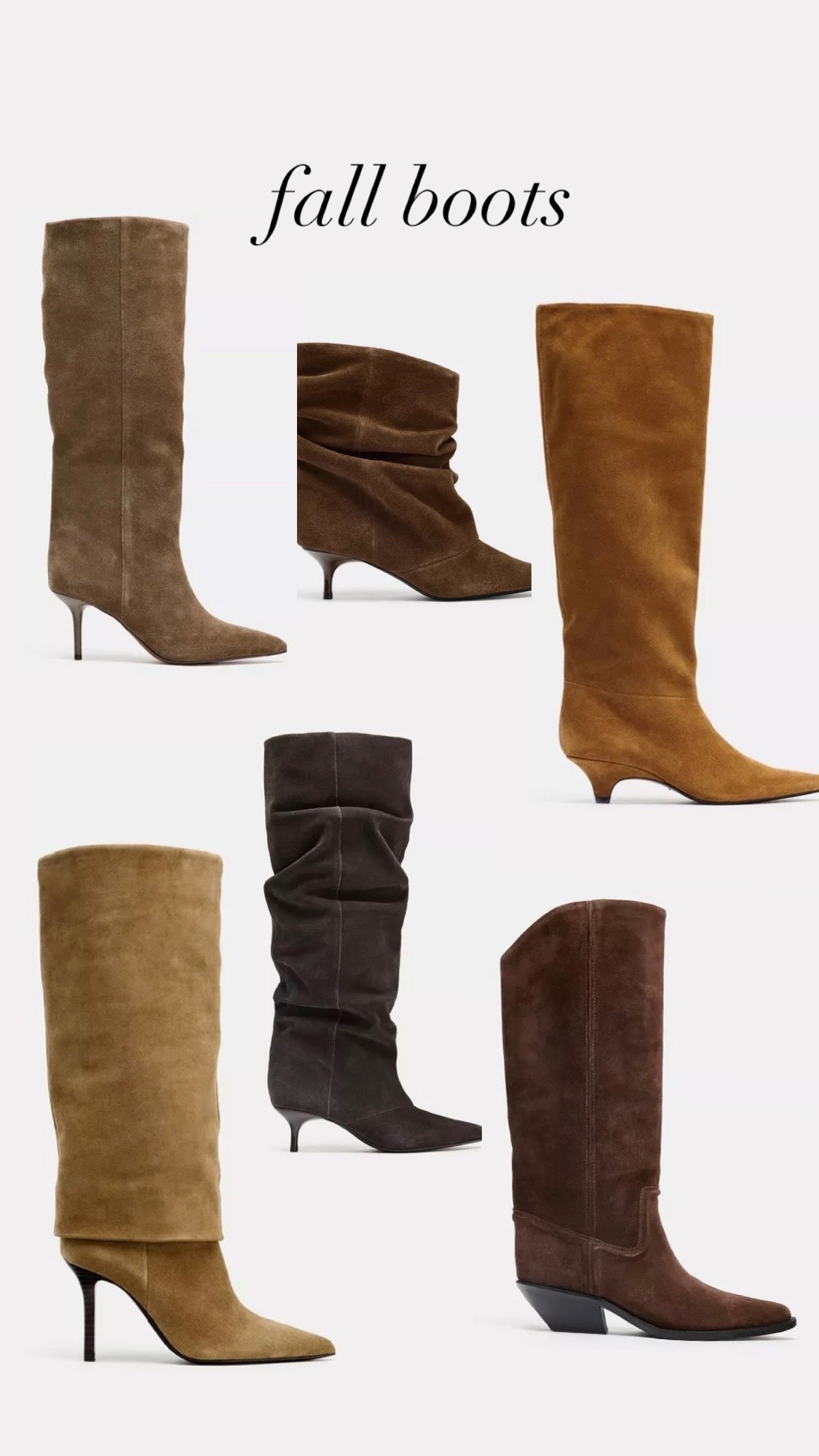 Current obsession... Fall suede and leather boots! 