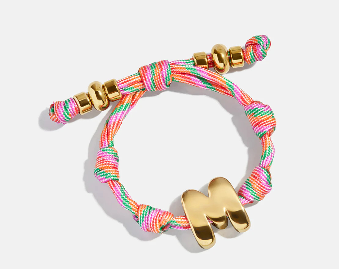 Knotty Initial Custom Bracelet - Bold Multi | BaubleBar