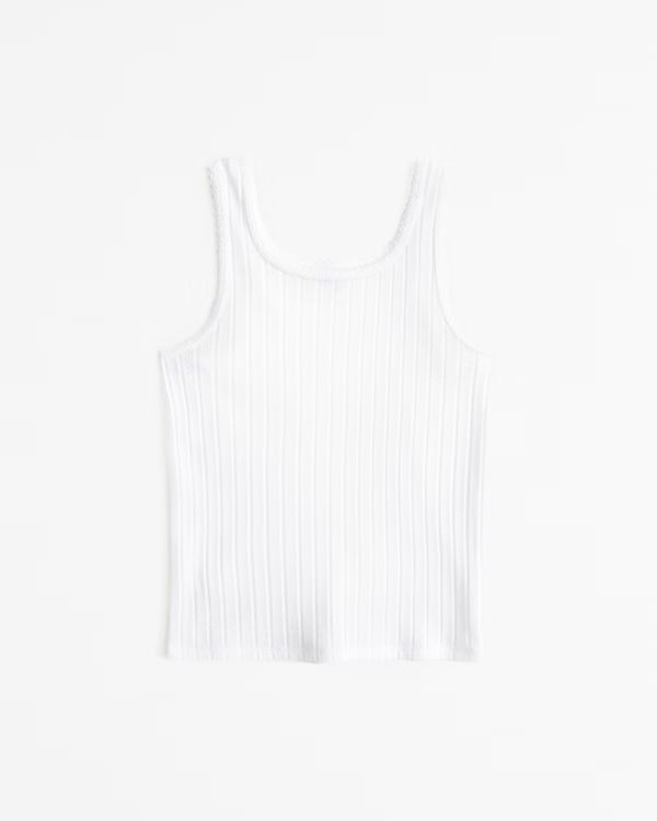 pointelle tank | Abercrombie & Fitch (US)