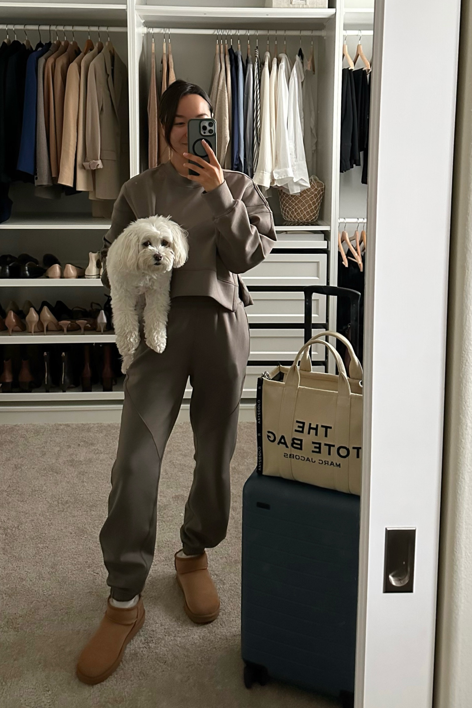 Travel outfit //

Abercrombie lounge set, sweater small
Bottoms xs 

#LTKtravel #LTKSpringSale