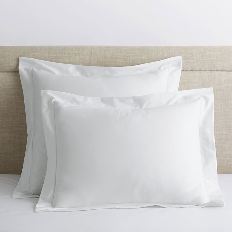 Company Cotton® Wrinkle-Free Sateen Sham - White | The Company Store