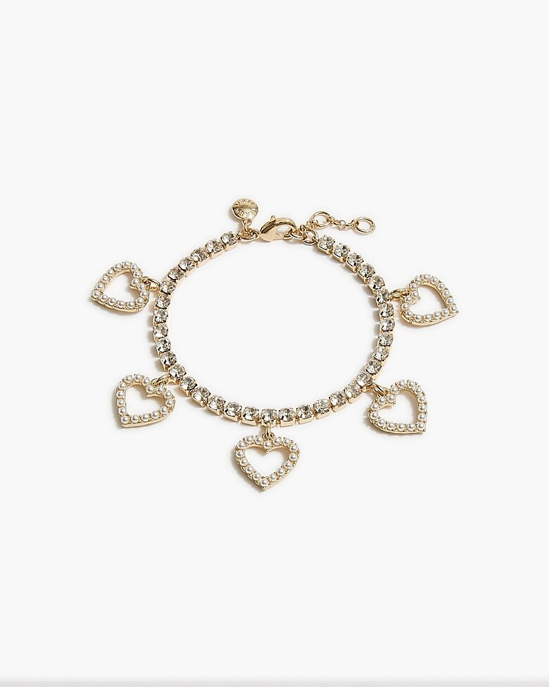Crystal heart bracelet | J.Crew Factory