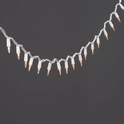 100ct Incandescent Smooth Mini Christmas String Lights Clear with White Wire - Wondershop™ | Target