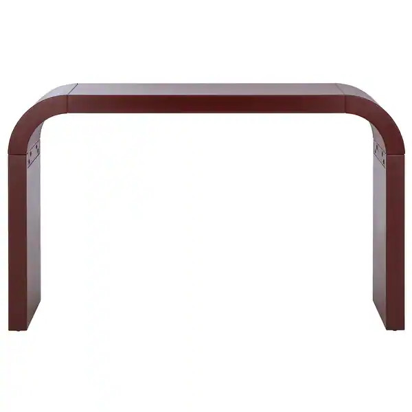 SAFAVIEH Liasonya Curved Console Table - 52"W x 12"D x 31"H - Bordeaux | Bed Bath & Beyond