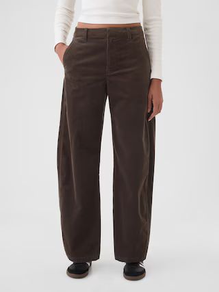 365 High Rise Corduroy Tapered Trousers | Gap (CA)