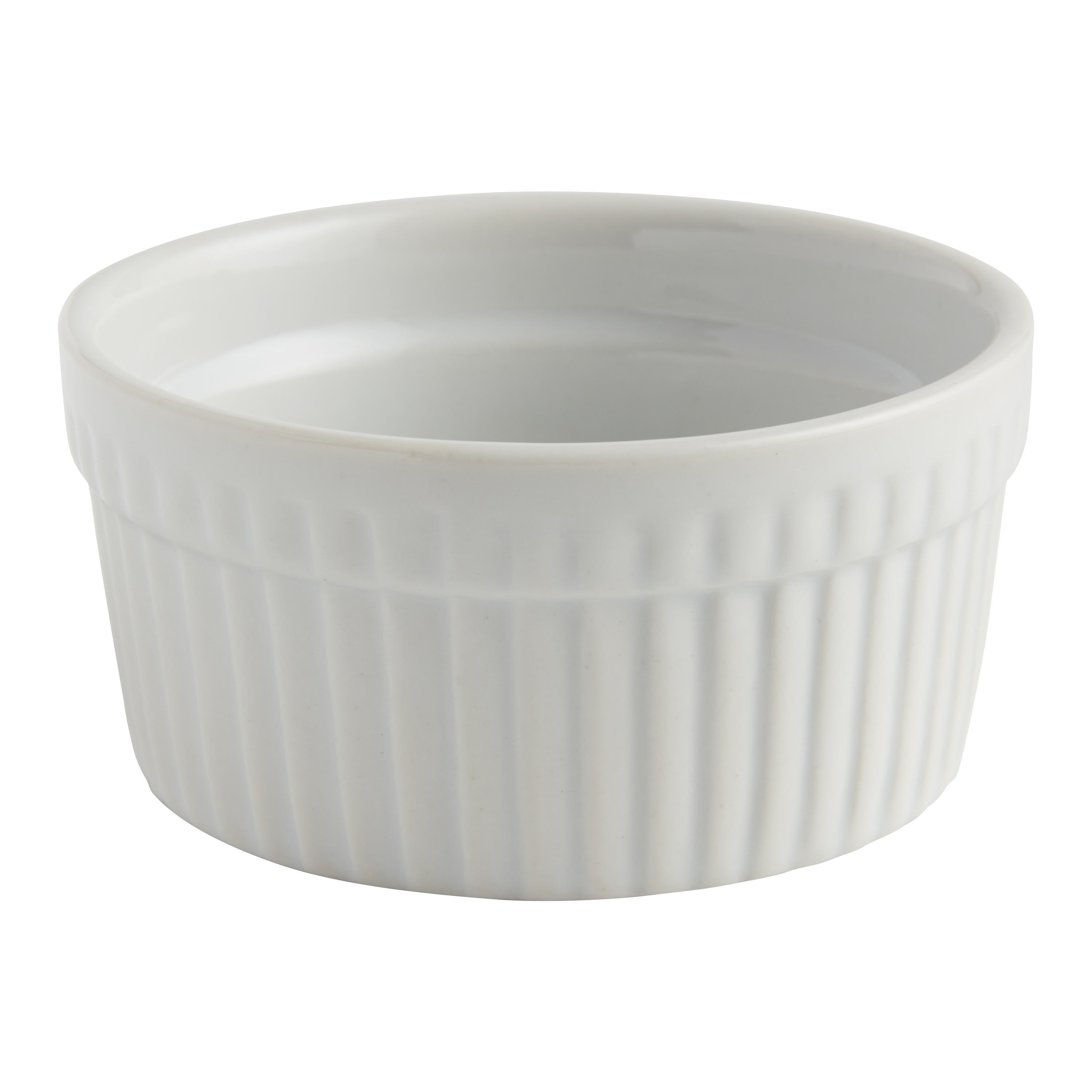 Small White Ceramic Ramekins Set of 4 | World Market