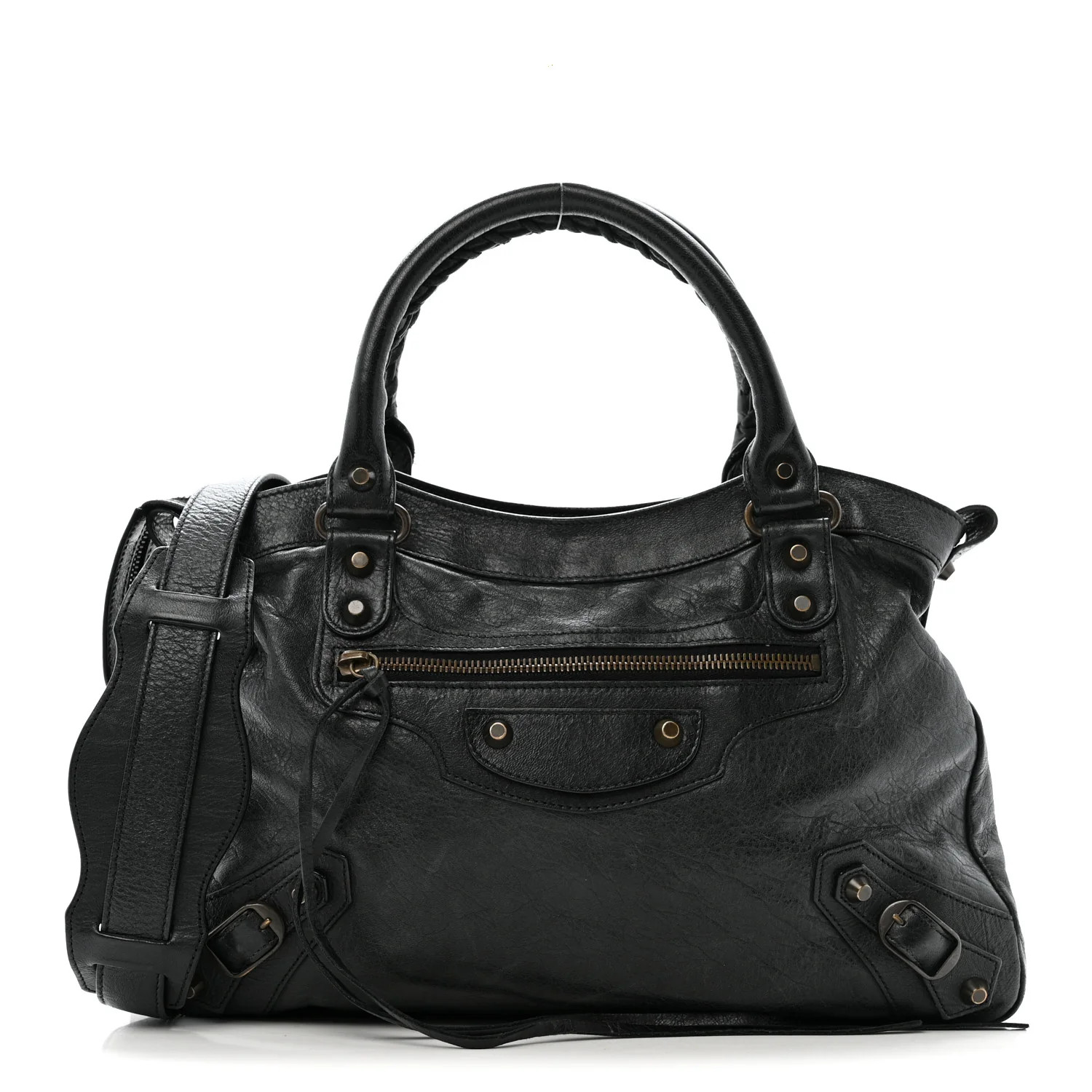 Balenciaga Agneau Classic Hardware Town Black 1852343 | FASHIONPHILE (US)