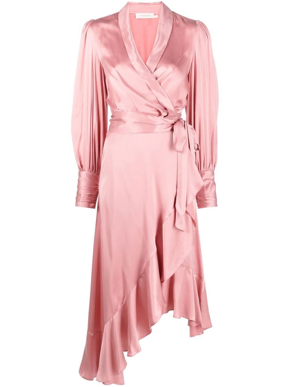 ZIMMERMANN ruffle-trim Silk Dress - Farfetch | Farfetch Global