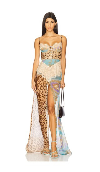 Dolce Maxi Dress in Turquoise Baroque | Revolve Clothing (Global)