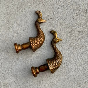 Vintage Knobs, Peacock Antique Bronze Dresser Drawer Cabinet Pulls and Knobs, Decorative Mid Cent... | Etsy (US)