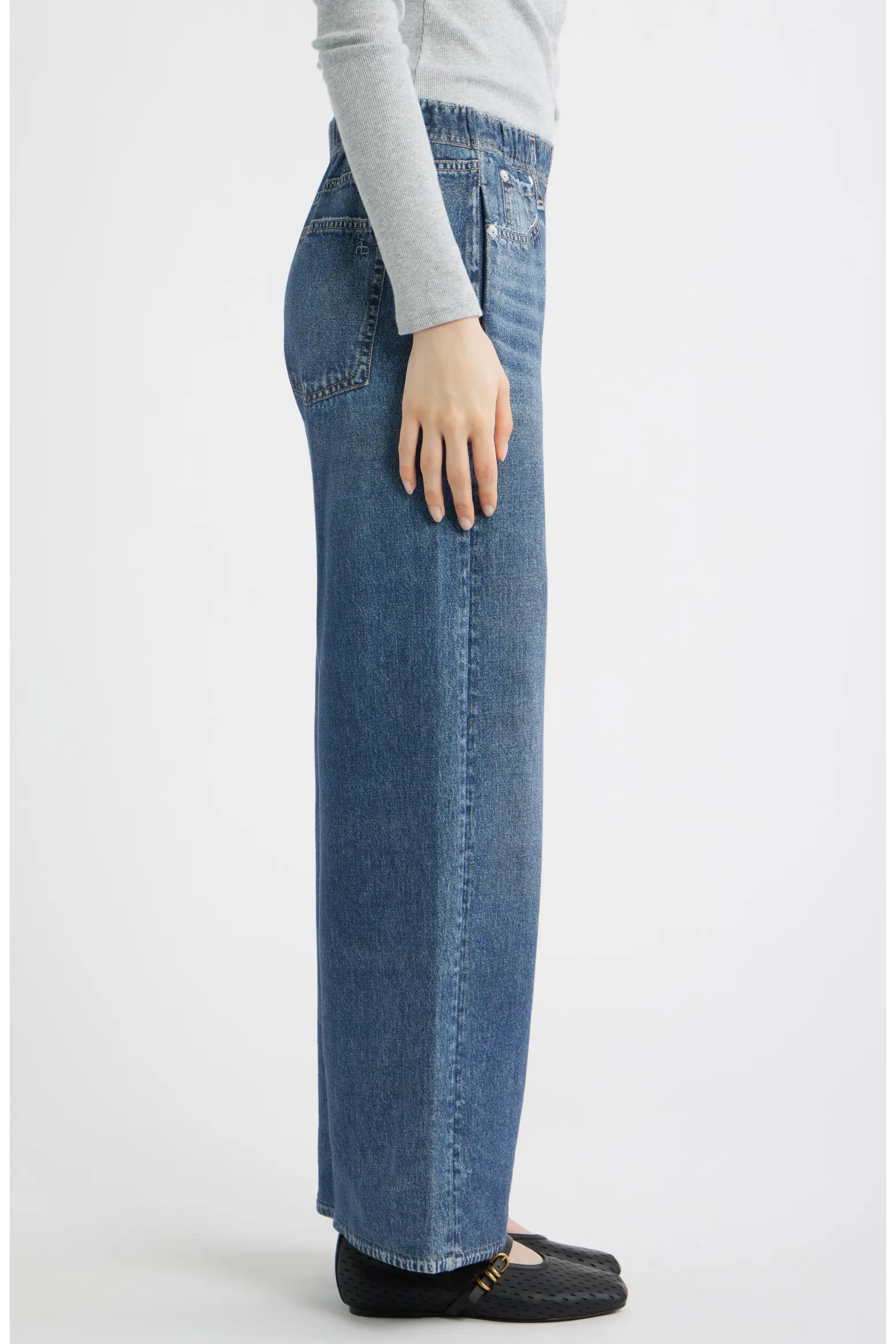 Miramar Pull On Terry Sweatpant Ankle Jeans (Women) | Nordstrom | Nordstrom
