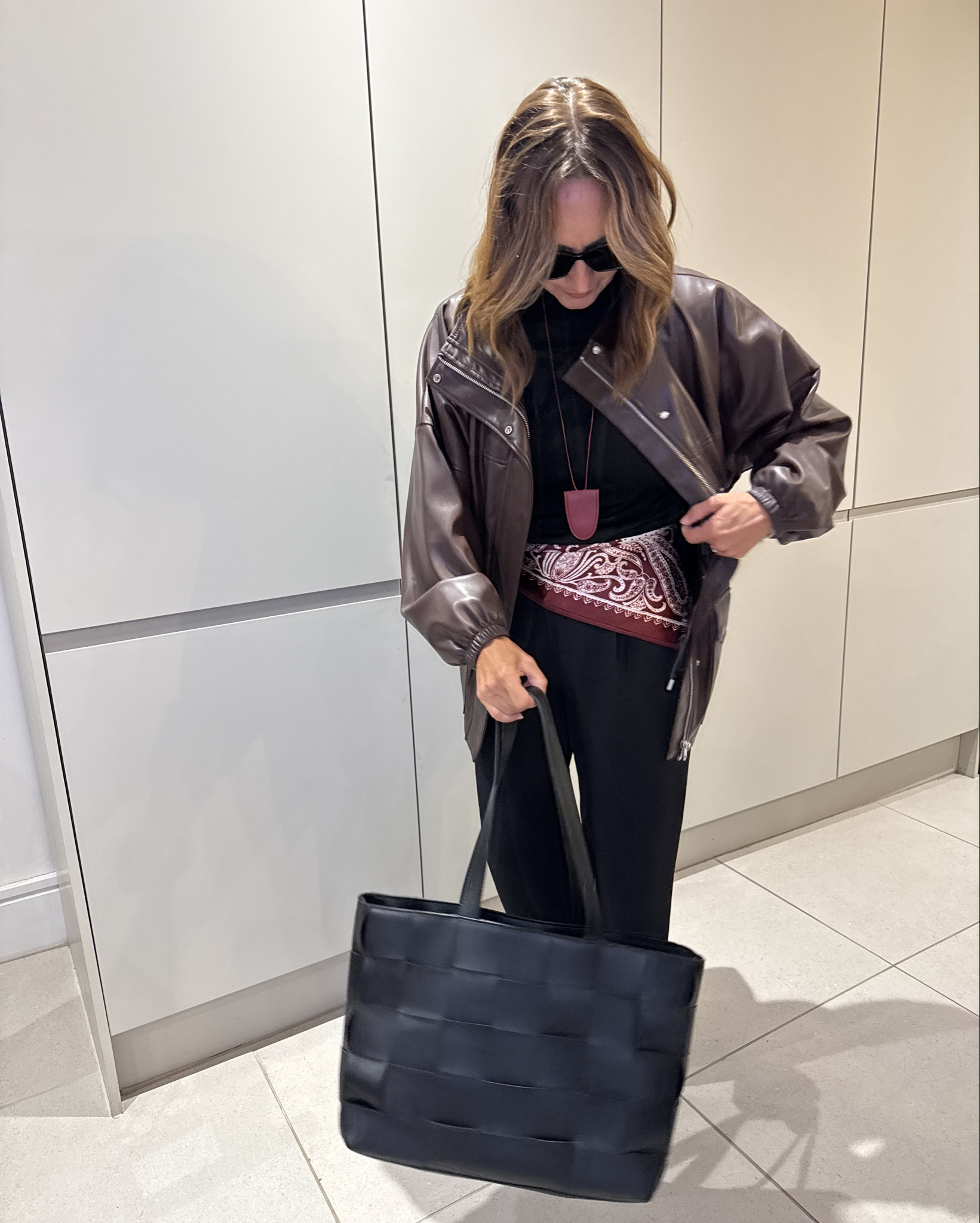 F&F faux leather funnel neck jacket 

#LTKautumn #LTKwinter #LTKeurope