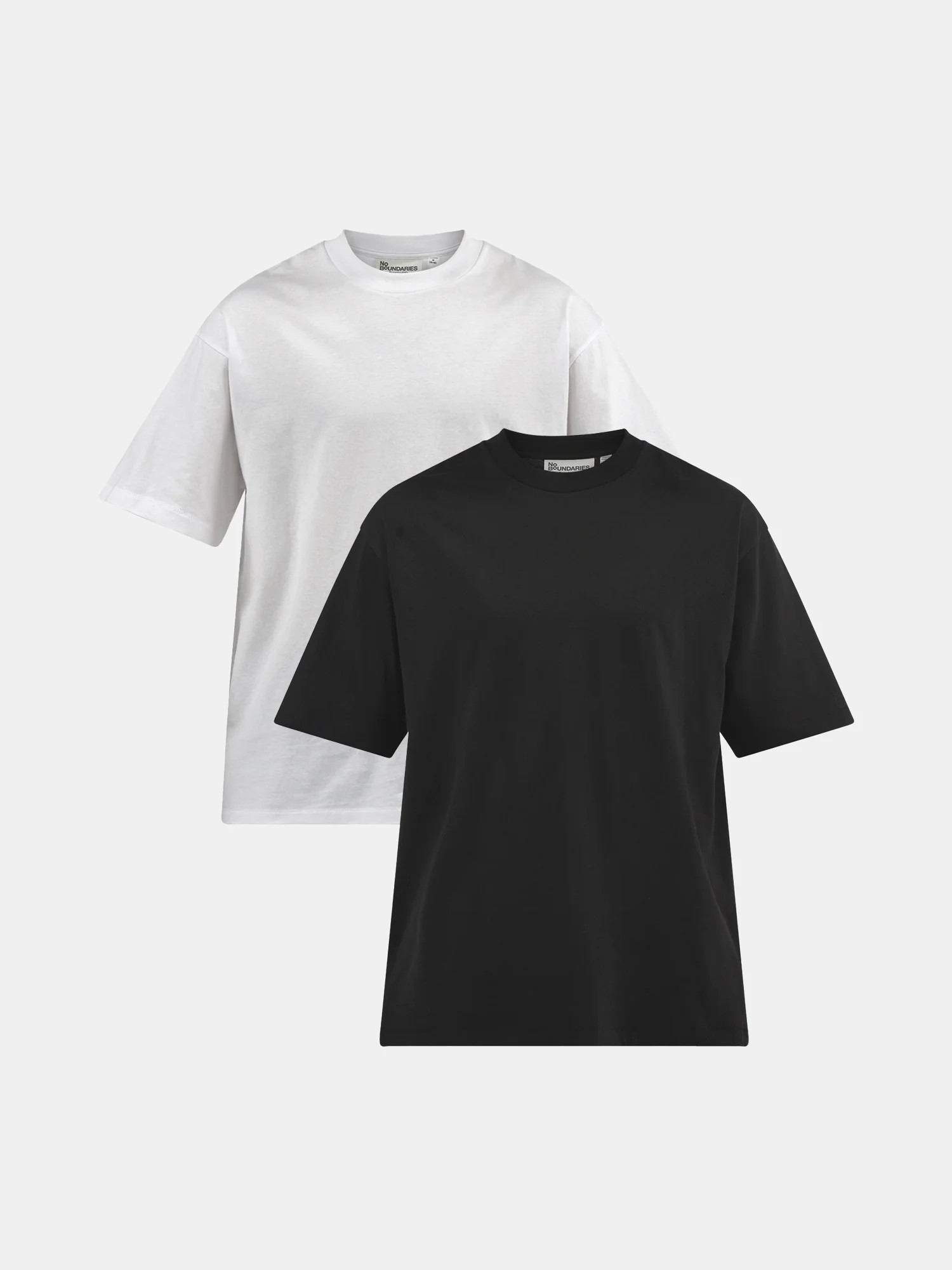 No Boundaries All Gender Cotton Oversize Tee with Short Sleeves, Men's and Big Men's | Walmart (US)
