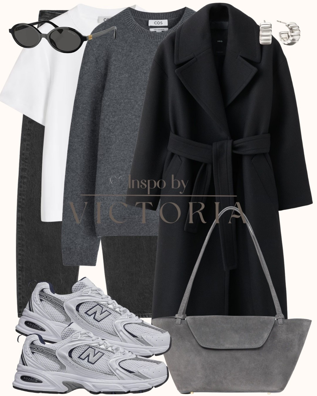 Clean layers, timeless neutrals 🤍🖤
An everyday uniform I always come back to: tailored black coat, soft grey knit, classic denim, and comfy sneakers—finished with silver accents and a suede tote. Effortless, polished, and wearable on repeat.

#LTKstyle #CapsuleWardrobe #EverydayOutfit #MinimalStyle #NeutralStyle #OOTD

#LTKSeasonal #LTKootd #LTKFindsUnder100