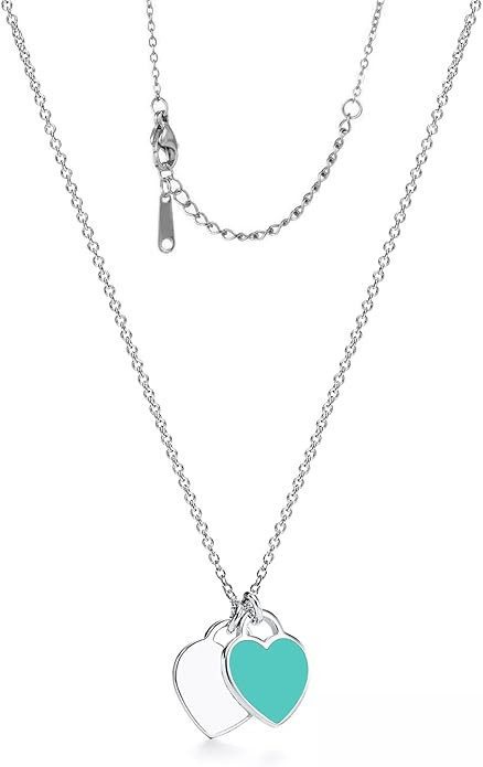 Heart Necklace for Women,Dainty 18k Gold/Silver Heart Necklaces Cute Love Pendant Necklaces Birth... | Amazon (US)