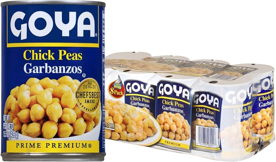Goya Foods Chick Peas, Garbanzo Beans, 15.5 Ounce (Pack of 8) | Amazon (US)